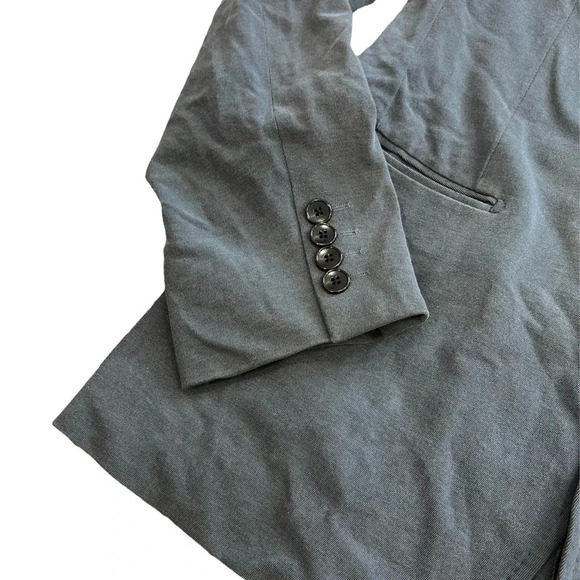 Opening Ceremony Slate Gray Cotton Blazer L - Picture 2 of 4